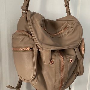 Authentic Alexander Wang rose gold mini marti backpack